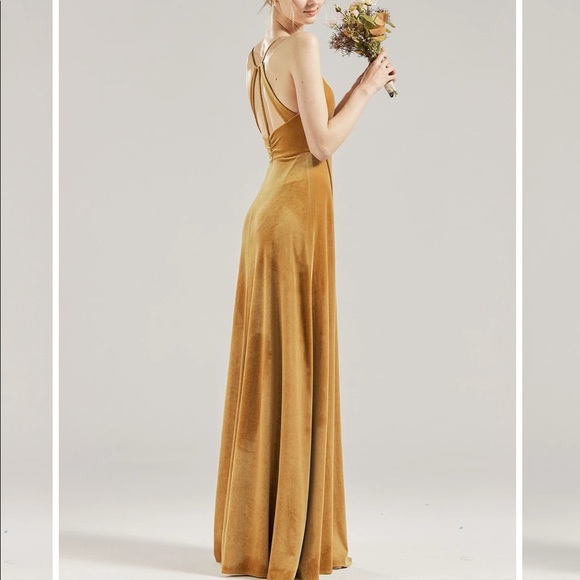 Bridesmaids dress Velet Dusty Rose Color - Picture 5 of 5